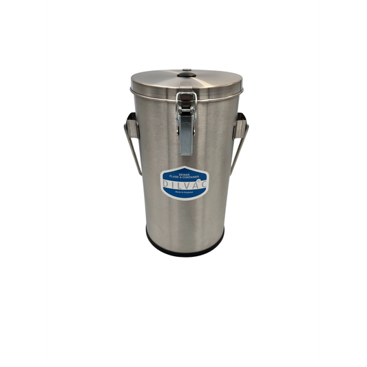 DILVAC SS222 Lidded Stainless Steel Dewar Flask with Clamp