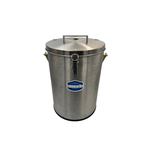 DILVAC SS700 Lidded Stainless Steel Dewar Flask with Clamp