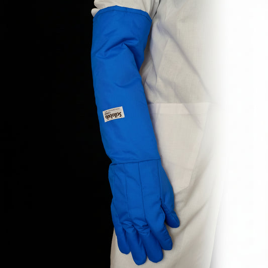 Cryogenic splash protection glove - elbow length